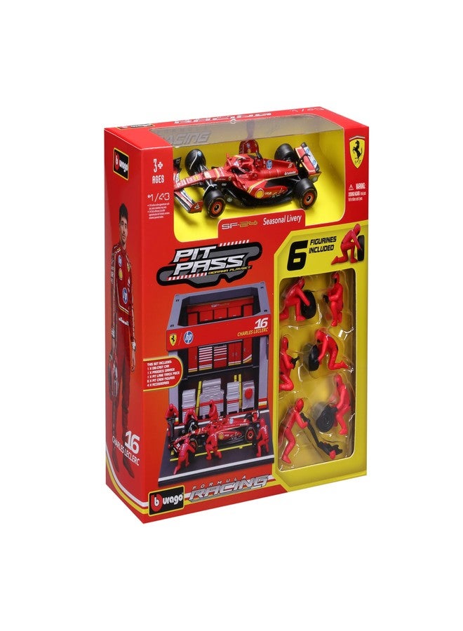 بوراجو 1:43 2024 فيراري SF-24 بيت باس، لوكلير #16 - Image 4